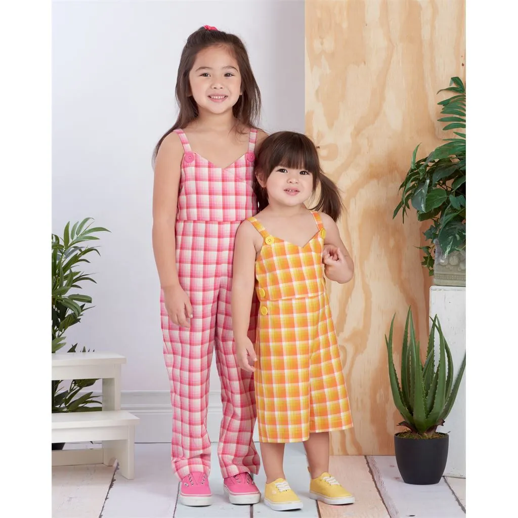 Simplicity Sewing Pattern S9558 Toddlers' and Children's Jumpsuit, Romper and Jumper