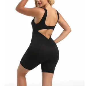 Sooslick Women Sleeveless playsuits Sexy Backless Tank Tops Bodycon Scrunch Butt Yoga Rompers Seamless jumpsuit
