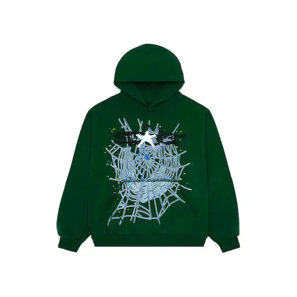 Sp5der Web Hoodie Hunter Green