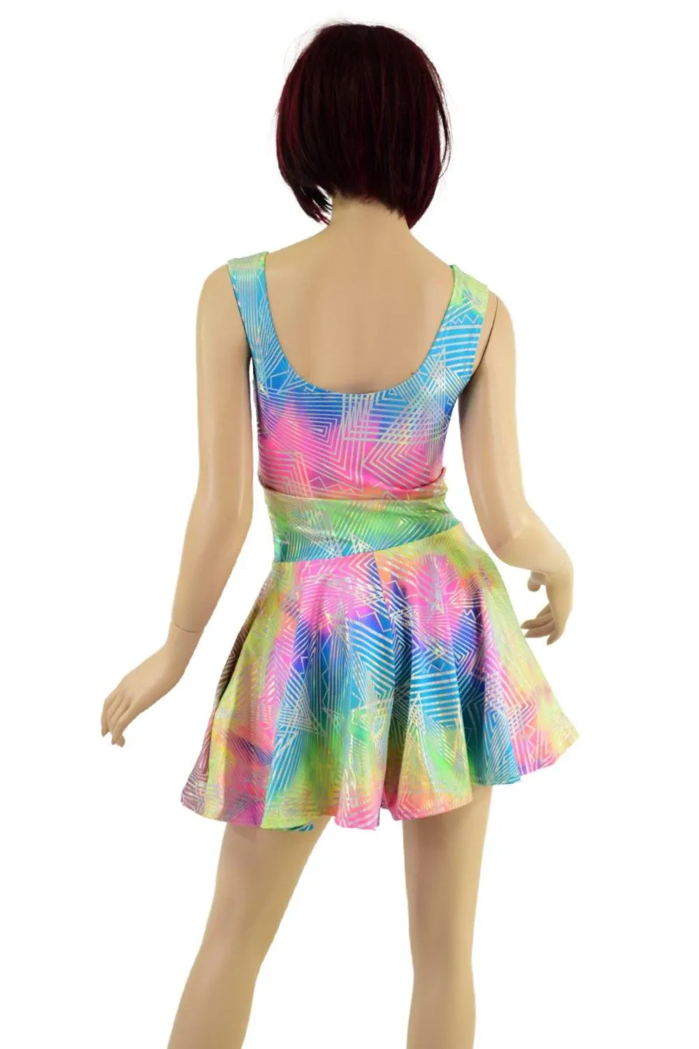 Spectrum Holographic Fit and Flare Pocket Romper