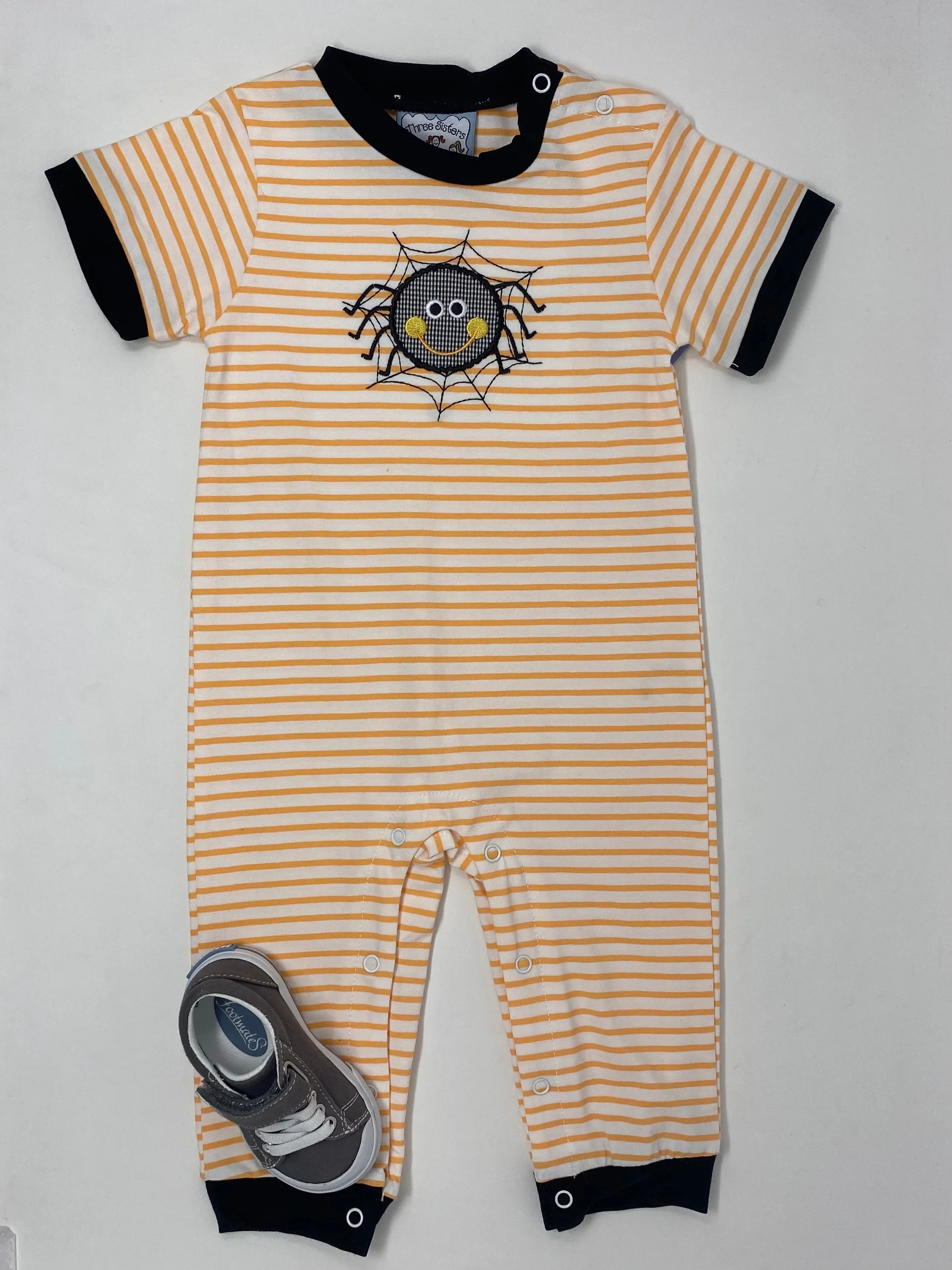 Spider Applique Boys Romper