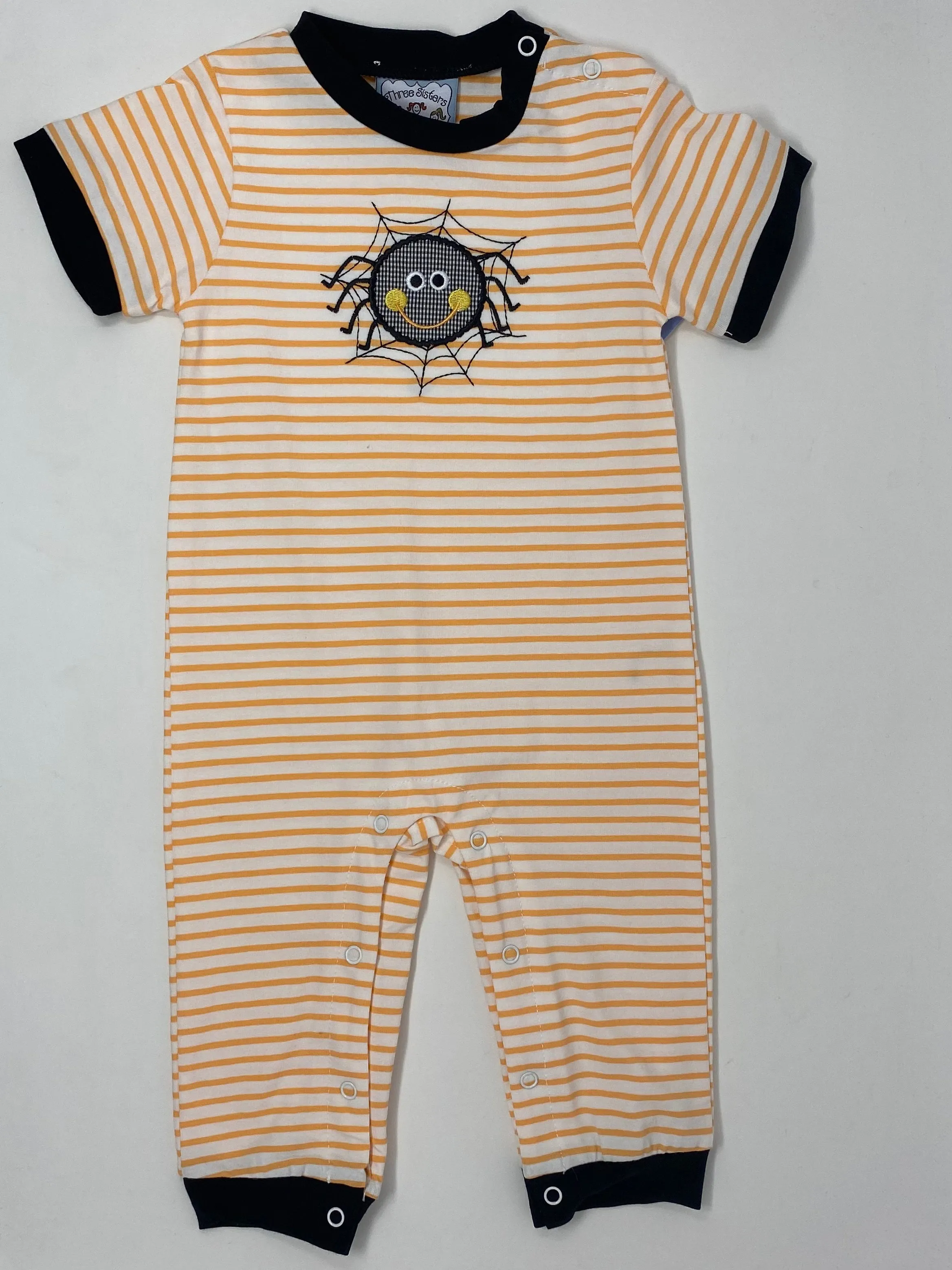 Spider Applique Boys Romper