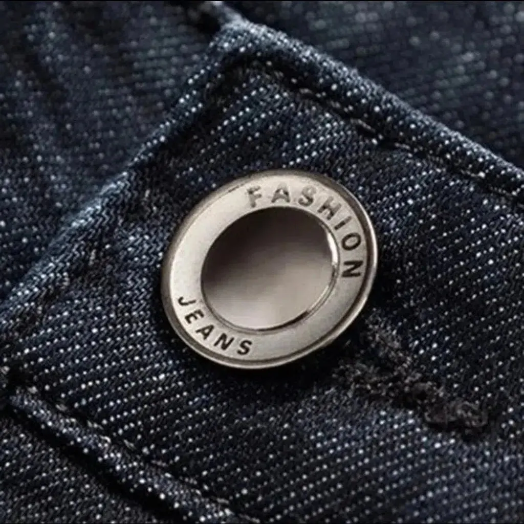 Straight men's thick jeans