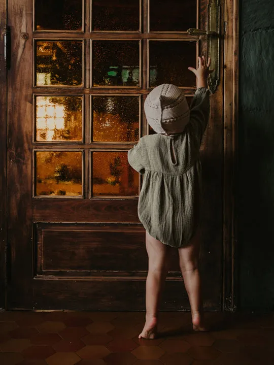 The Simple Folk Meadow Romper | Olive