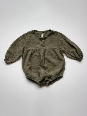 The Simple Folk Meadow Romper | Olive