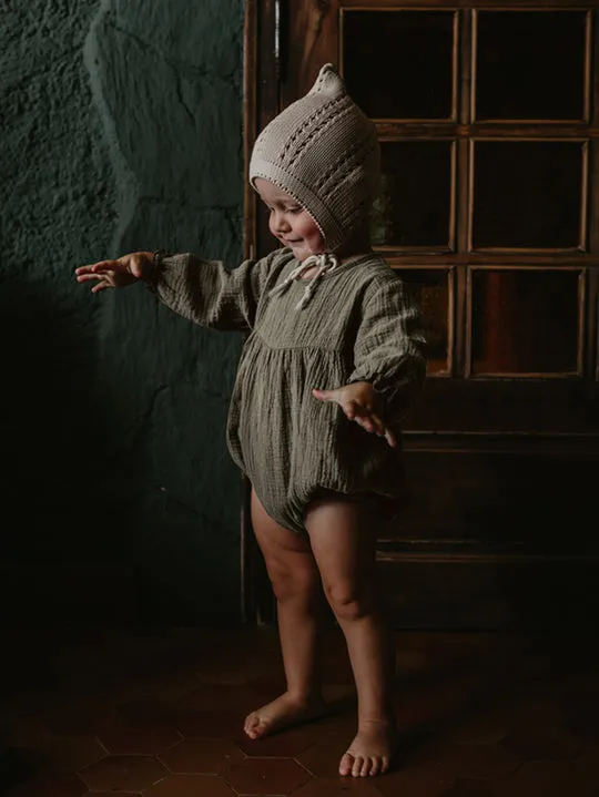The Simple Folk Meadow Romper | Olive