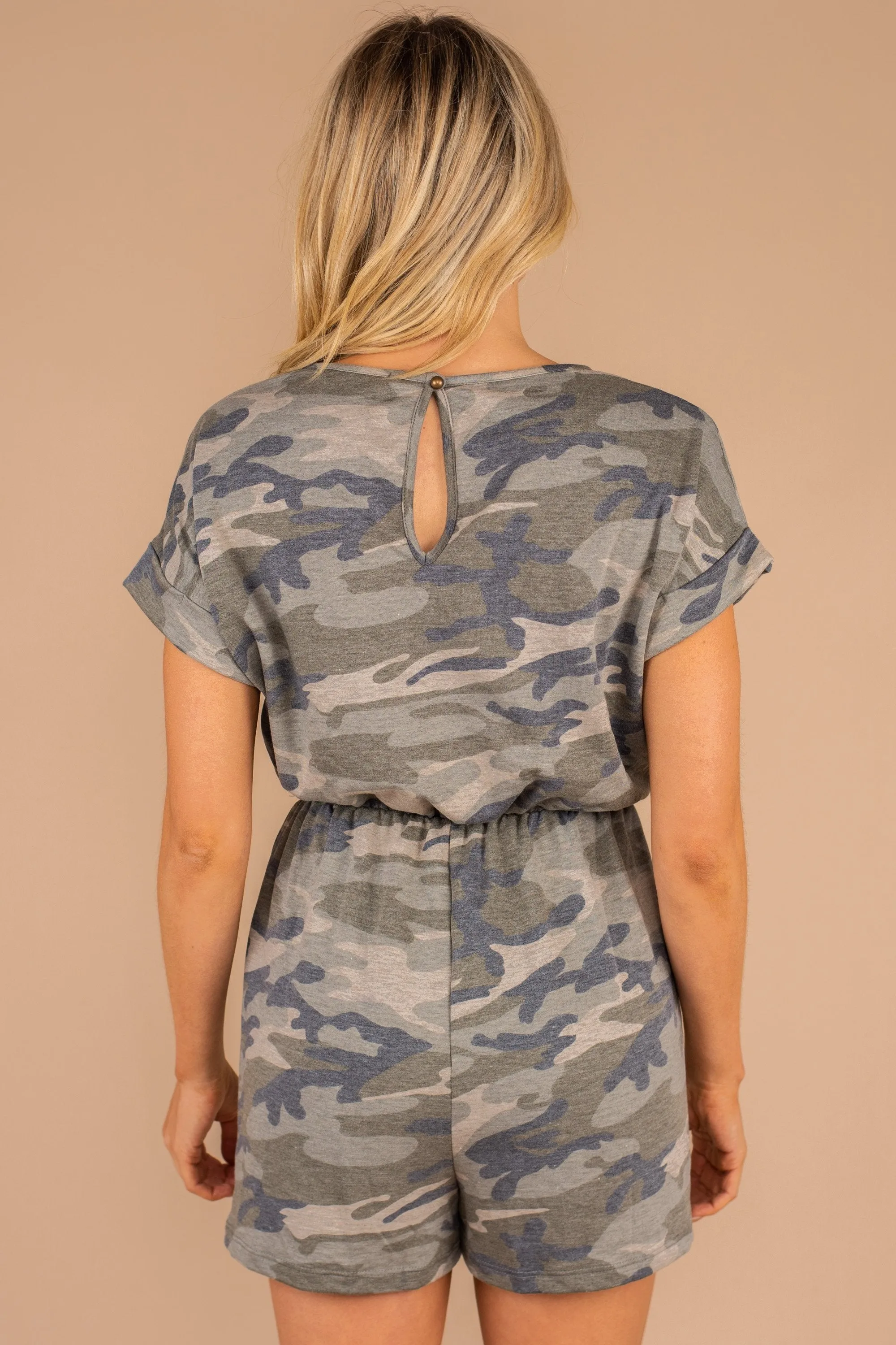 This Is It Army Green Camo Romper