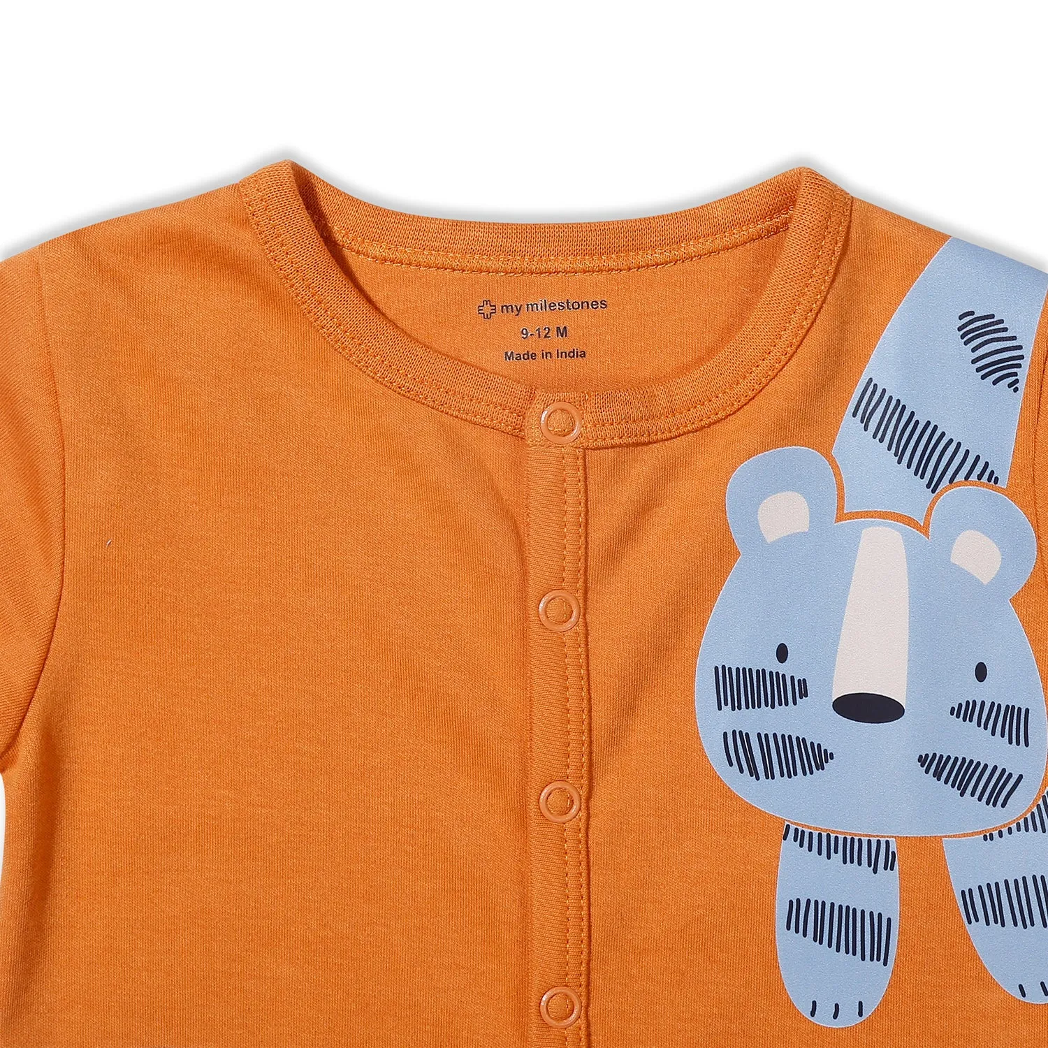 Tiger Placement Half Romper