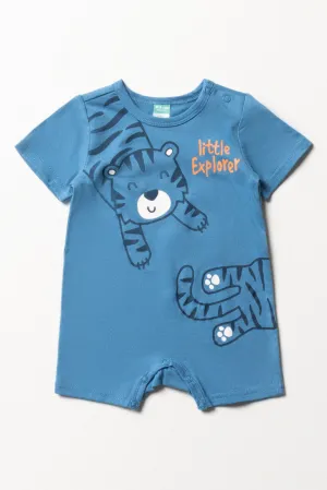 Tiger Romper Blue