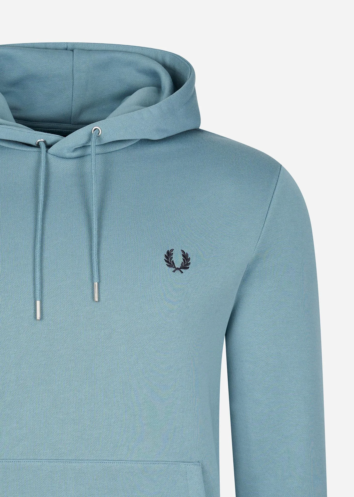 Tipped hooded sweatshirt - ash blue