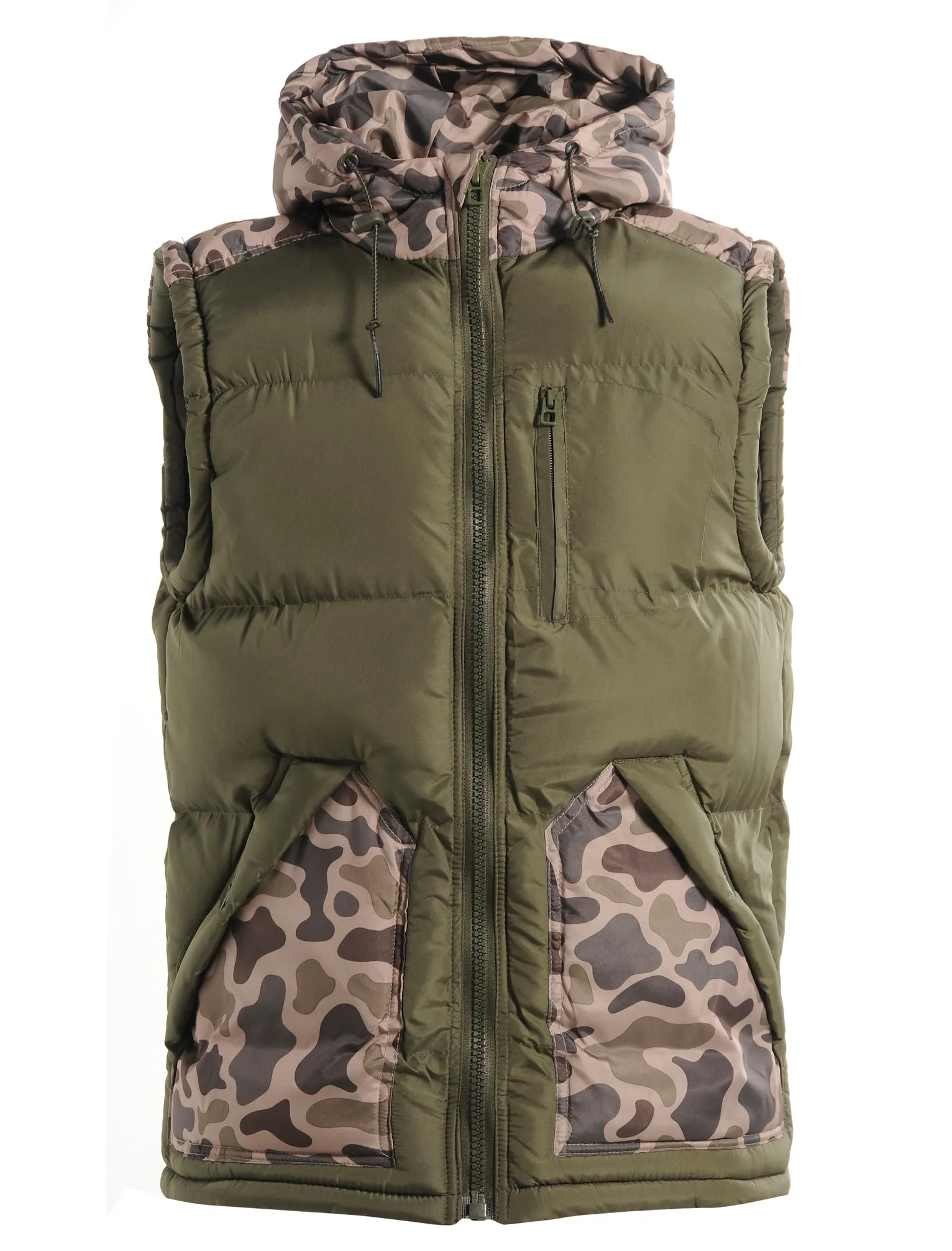 Tokyo Laundry Briscoe Hooded Camo Gilet