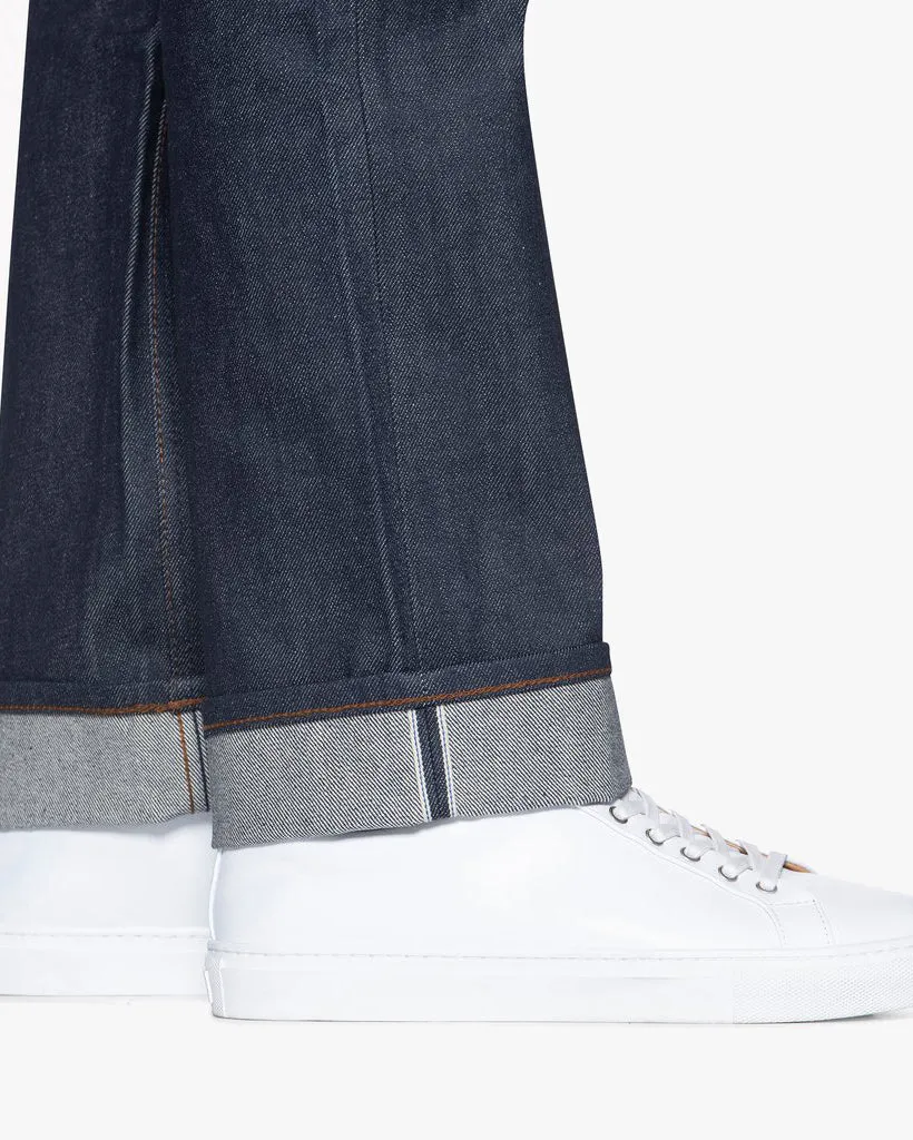 Unbranded UB301 Straight Fit Mens Jeans - 14.5oz Indigo Selvedge