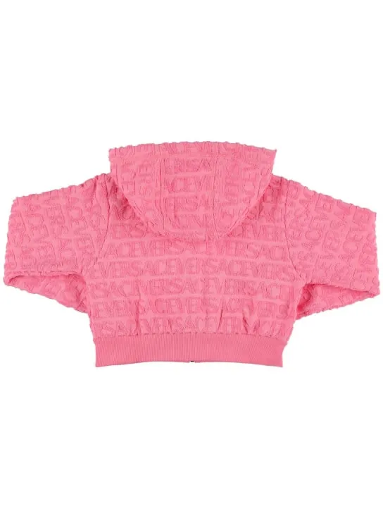 Versace   Cotton zip-up sweatshirt hoodie 