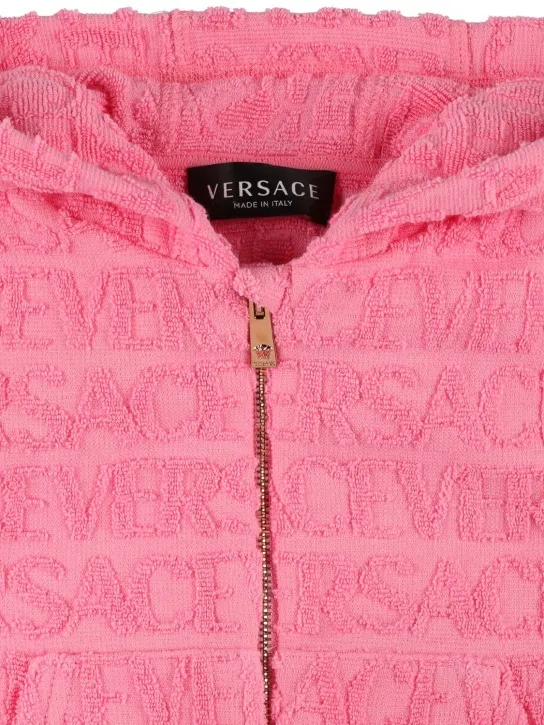 Versace   Cotton zip-up sweatshirt hoodie 