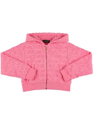 Versace   Cotton zip-up sweatshirt hoodie 