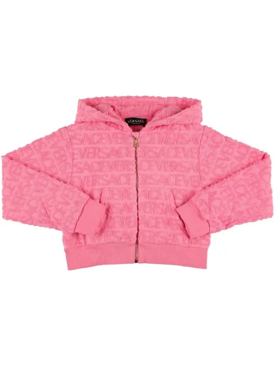 Versace   Cotton zip-up sweatshirt hoodie 
