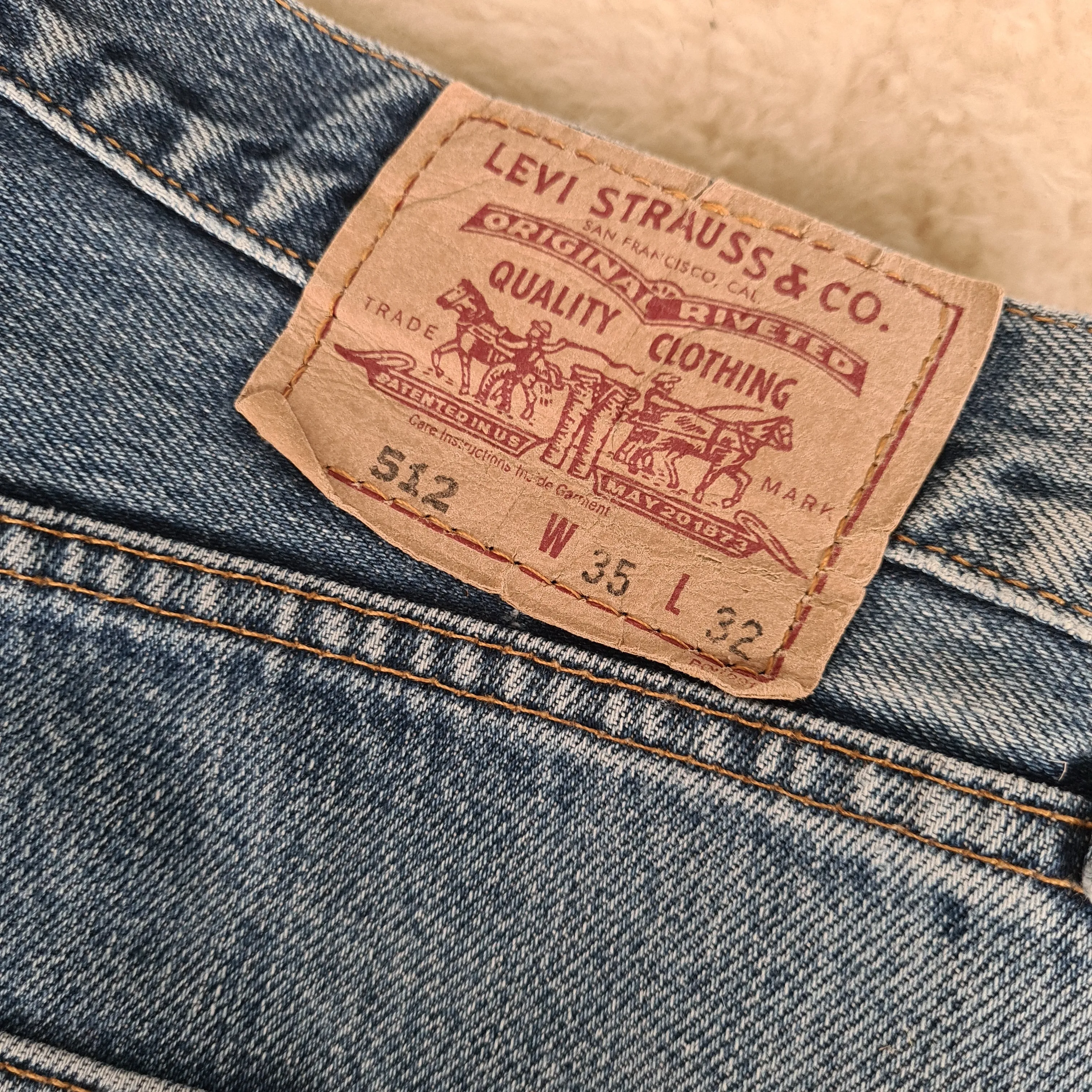 Vintage levis 512 size 35/32