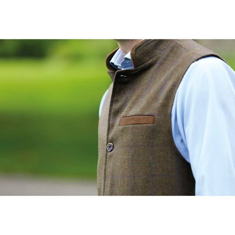 William Powell Mens Tweed Gilet - Braemore