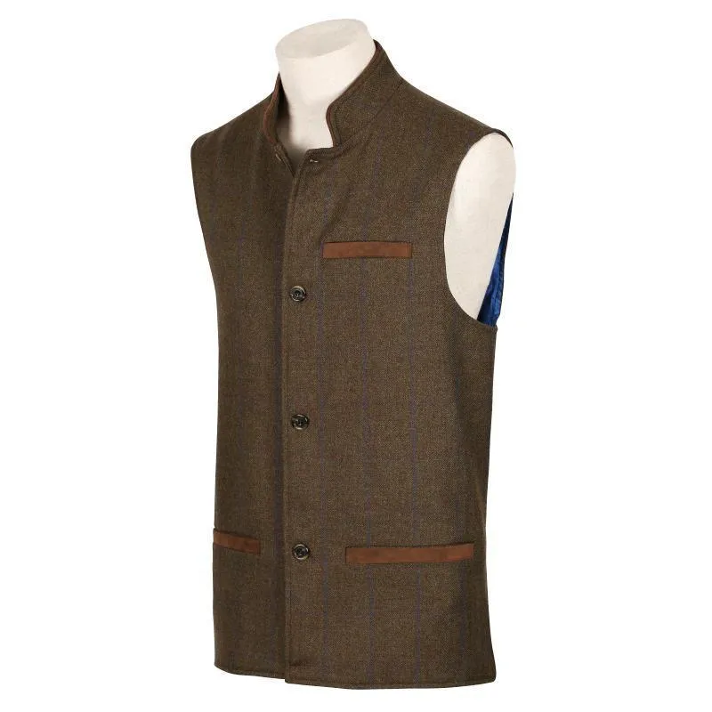William Powell Mens Tweed Gilet - Braemore