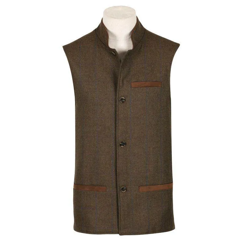 William Powell Mens Tweed Gilet - Braemore