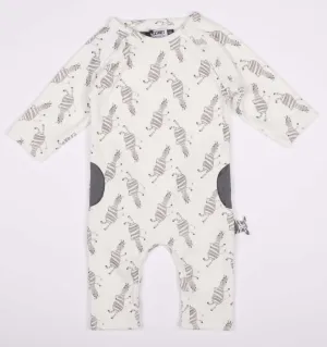 Zero to Three Zebra Romper
